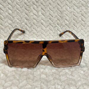 Oversized Brown Square Sunglasses